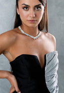 Christian Dior • Silver Crystal Choker