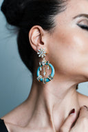 Prada • Crystal & Saffiano Earrings