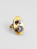 Lanvin • Pearl & Crystal Statement Ring