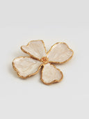 Zeiya • Soft Era Flower Brooch (Cream)