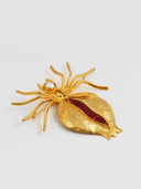 Zeiya • Gold Spider Brooch