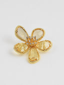 Zeiya • Creative Flower Brooch (Gold / yellow)