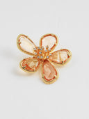 Zeiya • Creative Flower Brooch (Gold / Pink)