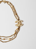 Chanel • CC Necklace with Rhinestones and Pearls • Purchase