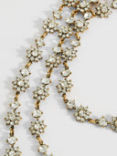 Oscar de la Renta • Floral Festoon crystal necklace