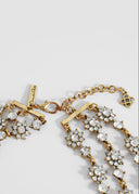 Oscar de la Renta • Floral Festoon crystal necklace