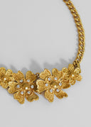 Saint Laurent YSL • Floral Necklace Gold