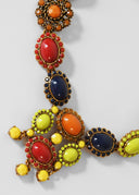 Oscar de la Renta • Multicolour Cabochon Collar Necklace