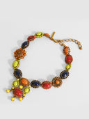 Oscar de la Renta • Multicolour Cabochon Collar Necklace
