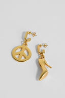 Moschino • Statement Earrings Peace and Stiletto