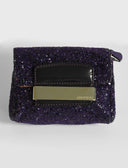 Jimmy Choo • Mini Glitter Caro Bag Purple