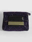 Jimmy Choo • Mini Glitter Caro Bag Purple