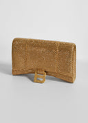 Balenciaga • Hourglass Crystal Clutch Gold
