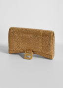 Balenciaga • Hourglass Crystal Clutch Gold