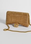Balenciaga • Hourglass Crystal Clutch Gold