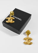 Chanel • Vintage Quilted CC Drop Earrings • Purchase