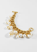 Chanel • Faux Pearl Charm Bracelet