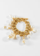 Chanel • Faux Pearl Charm Bracelet