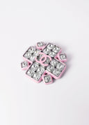 Chanel • Pink Crystal Snowflake Brooch