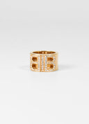 Balenciaga • BB Crystal Logo Ring