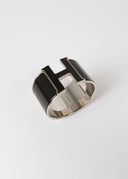 Hermès • Clic Clac H Extra wide Bracelet Noir