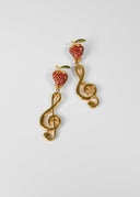 Dolce & Gabbana • Strawberry Treble Clef Earrings