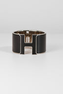 Hermès • Clic Clac H Extra wide Bracelet Noir