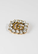 Gucci • Crystal GG Brooch