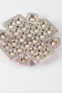 Chanel • Pink Crystal Snowflake Brooch