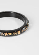 Louis Vuitton • Inclusion Bangle – Black & Gold Monogram