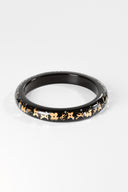 Louis Vuitton • Inclusion Bangle – Black & Gold Monogram