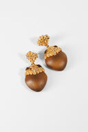Alexis Bittar • Lucite & Crystal Acorn Drop Earrings