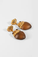 Alexis Bittar • Lucite & Crystal Acorn Drop Earrings
