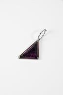 Prada • Purple Triangle Single Drop Earring