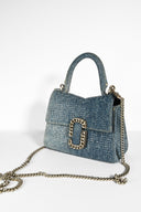 Marc Jacobs • The Crystal Denim St. Marc Mini Top Handle Bag