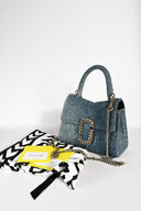 Marc Jacobs • The Crystal Denim St. Marc Mini Top Handle Bag
