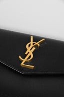 Saint Laurent • Uptown Pouch in Black Grain de Poudre Leather • Purchase