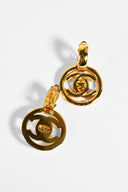 Chanel • CC Turnlock Gold Earrings