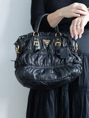 Prada • Gaufre Nappa Leather Bag