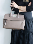 Salvatore Ferragamo • The Studio Bag (M) Taupe Brown