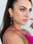 Sterling King • Ada multi-coloured crystal Earrings