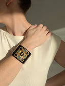 Chanel • CC Gripoix Cuff Bracelet