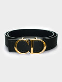 Christian Dior • Monogram Leather Reversible Belt