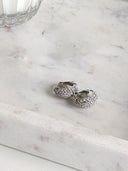 Dior • Vintage Swarovski Silver Crystal Earrings