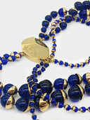 Christian Dior • Mise en Dior blue beaded necklace