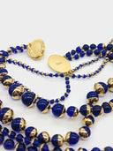 Christian Dior • Mise en Dior blue beaded necklace