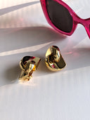 Dior • Vintage Gold CD Earrings