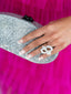 Edie Parker • Acrylic Glitter box clutch silver