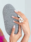Edie Parker • Acrylic Glitter box clutch silver