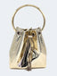 Jimmy Choo • Bon Bon Gold Leather Handbag